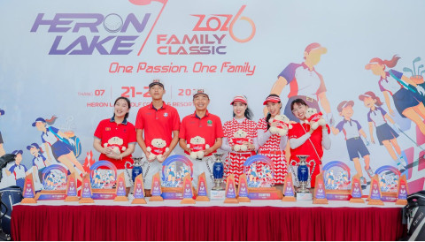 Cha con Lê Hùng Nam lên ngôi Heron Lake Family Classic 2026