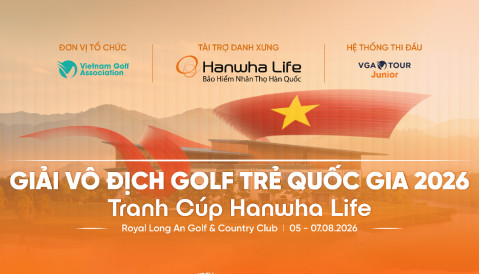 Trọng Hoàng, Gia Hân giữ ngôi đầu bảng sau vòng 2 Giải Vô địch Golf Trẻ Quốc gia 2026